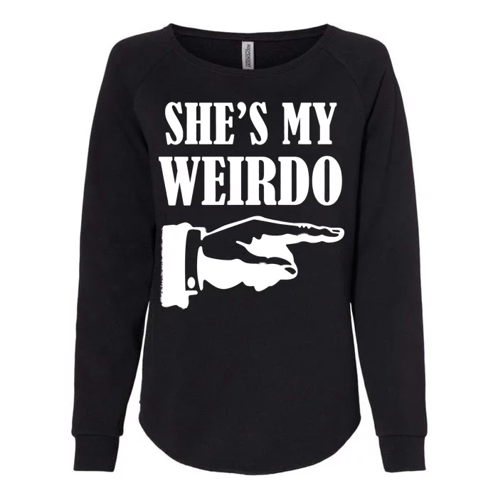 She's  My Weirdo Womens California Wash Sweatshirt