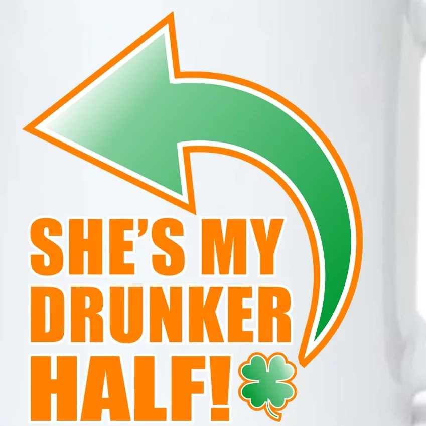 She's My Drunker Half Funny St. Patrick's Day Drinking Black Color Changing Mug