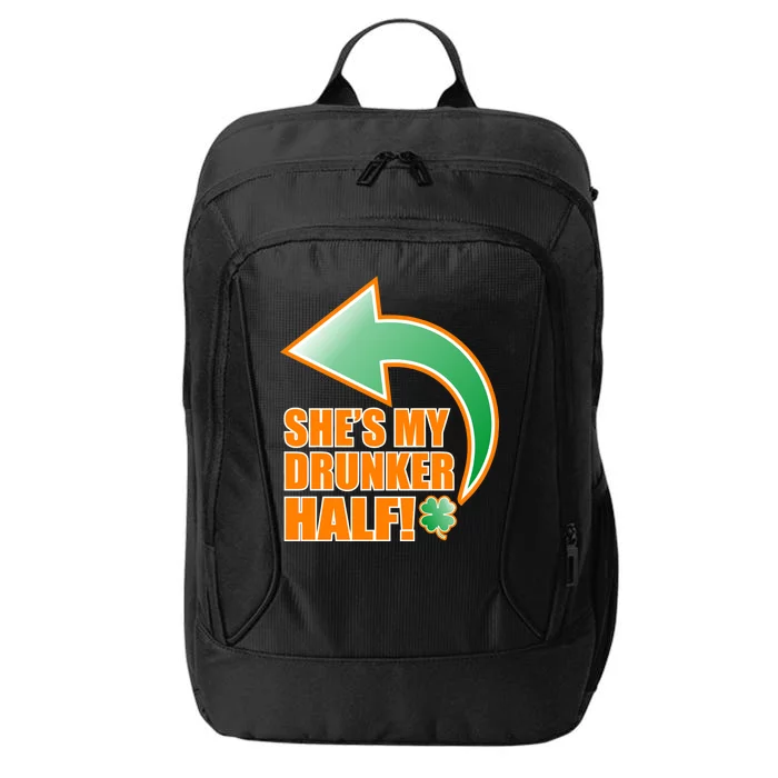 She's My Drunker Half Funny St. Patrick's Day Drinking City Backpack