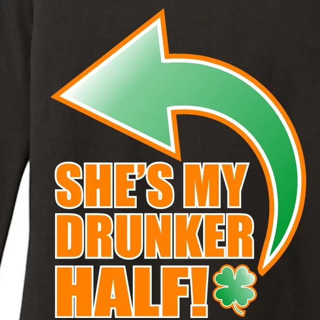 She's My Drunker Half Funny St. Patrick's Day Drinking Womens CVC Long Sleeve Shirt