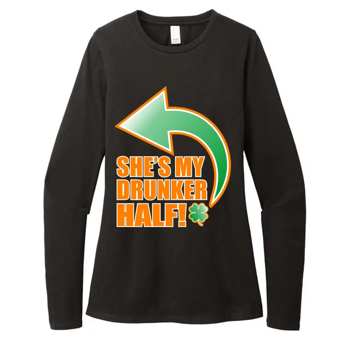 She's My Drunker Half Funny St. Patrick's Day Drinking Womens CVC Long Sleeve Shirt