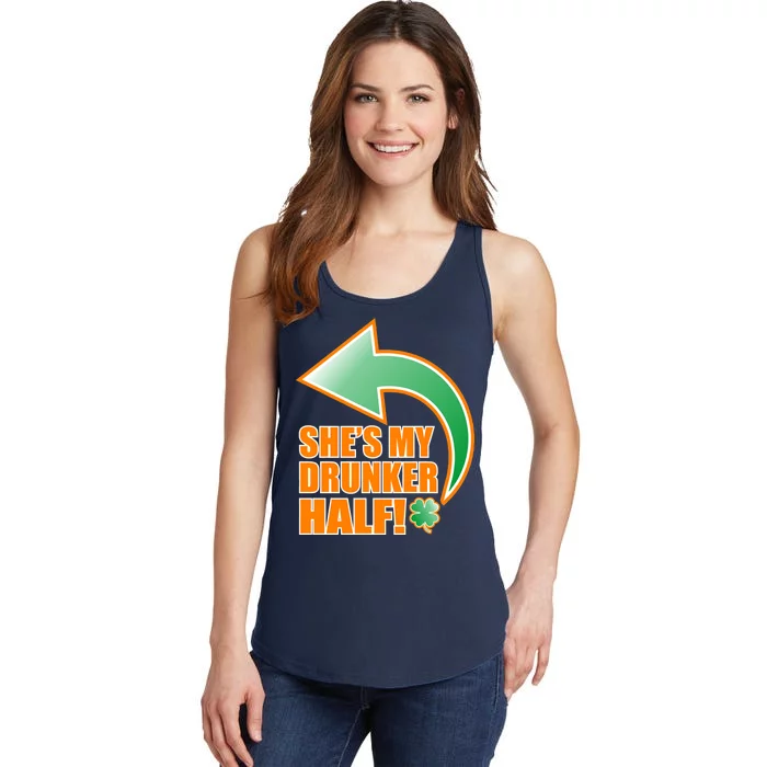 She's My Drunker Half Funny St. Patrick's Day Drinking Ladies Essential Tank