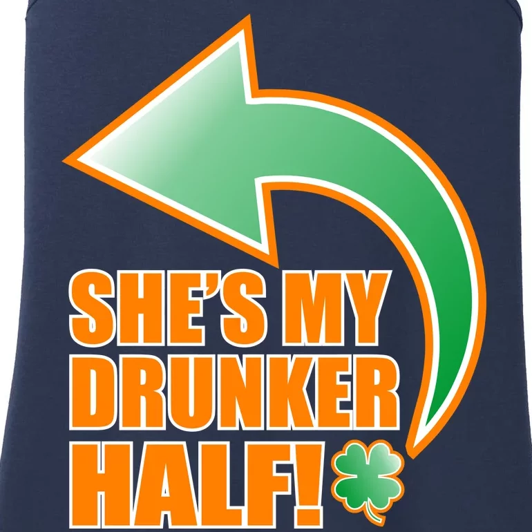 She's My Drunker Half Funny St. Patrick's Day Drinking Ladies Essential Tank