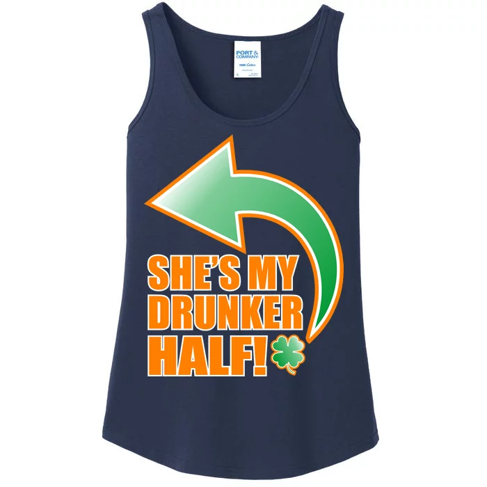 She's My Drunker Half Funny St. Patrick's Day Drinking Ladies Essential Tank