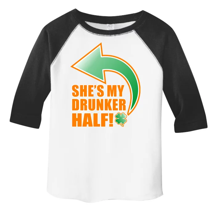 She's My Drunker Half Funny St. Patrick's Day Drinking Toddler Fine Jersey T-Shirt