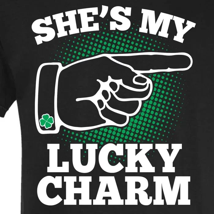 She's My Lucky Charm St Patrick's Day Matching Couples Garment-Dyed Heavyweight T-Shirt