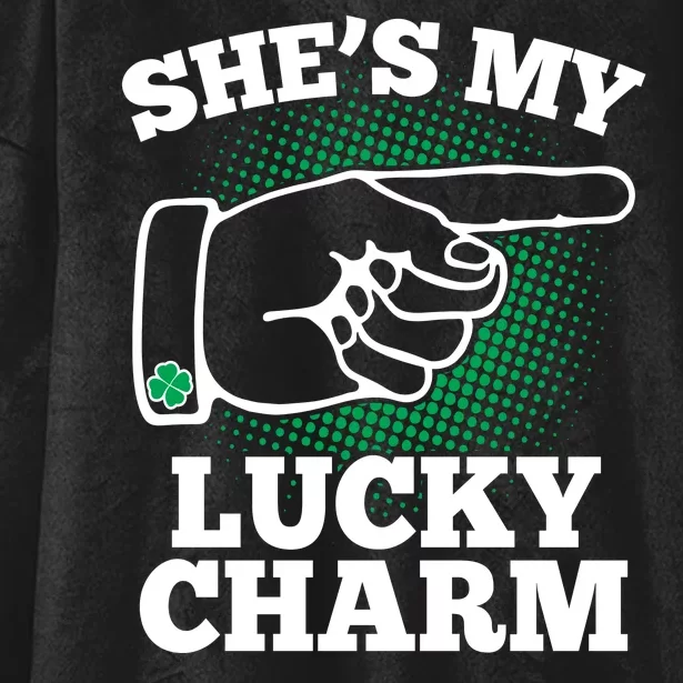 She's My Lucky Charm St Patrick's Day Matching Couples Hooded Wearable Blanket