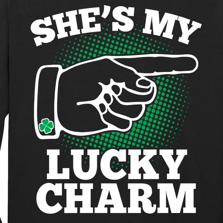 She's My Lucky Charm St Patrick's Day Matching Couples Tall Long Sleeve T-Shirt