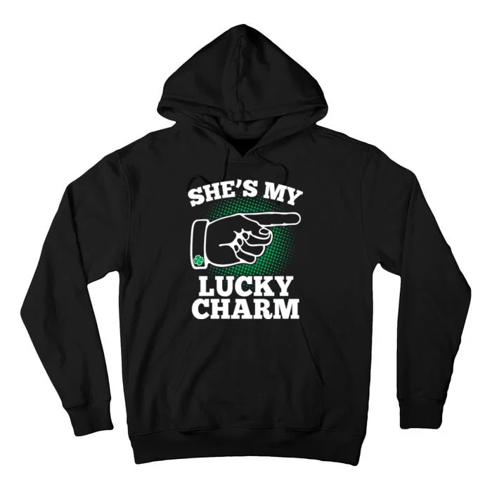 She's My Lucky Charm St Patrick's Day Matching Couples Tall Hoodie