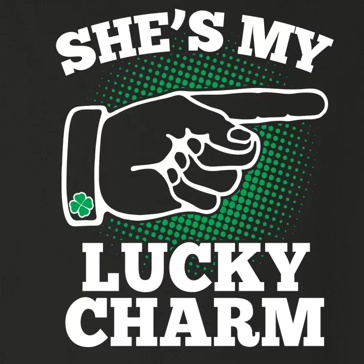 She's My Lucky Charm St Patrick's Day Matching Couples Toddler Long Sleeve Shirt