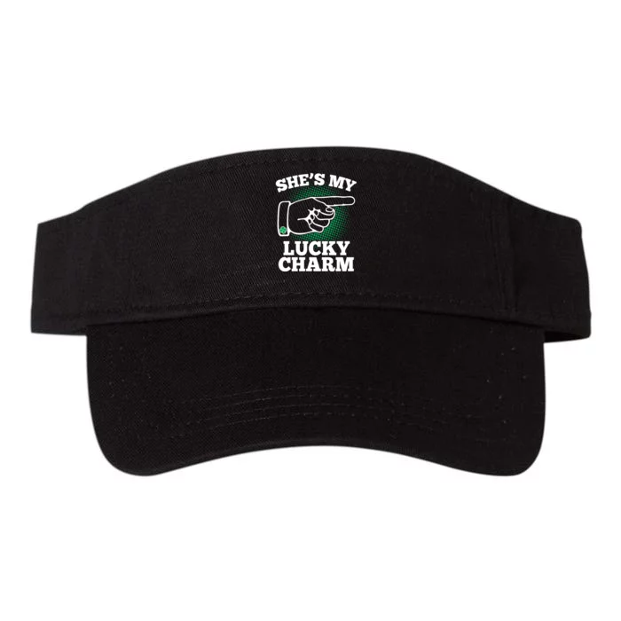 She's My Lucky Charm St Patrick's Day Matching Couples Valucap Bio-Washed Visor