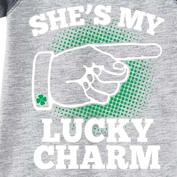 She's My Lucky Charm St Patrick's Day Matching Couples Infant Baby Jersey Bodysuit