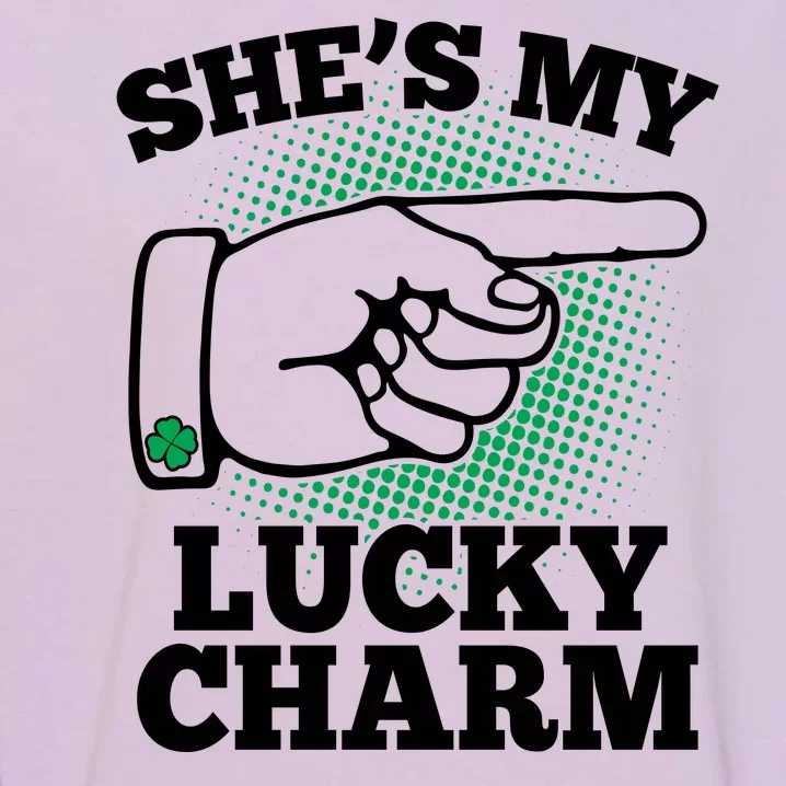 She's My Lucky Charm St Patrick's Day Matching Couples Garment-Dyed Sweatshirt