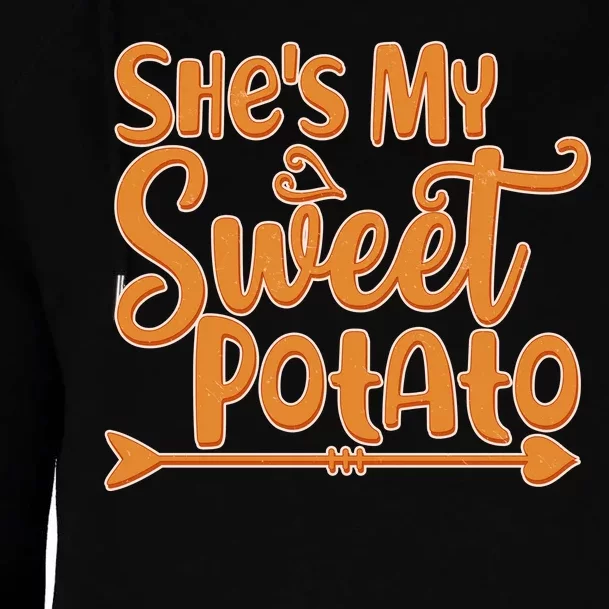 She's My Sweet Potato Womens Funnel Neck Pullover Hood