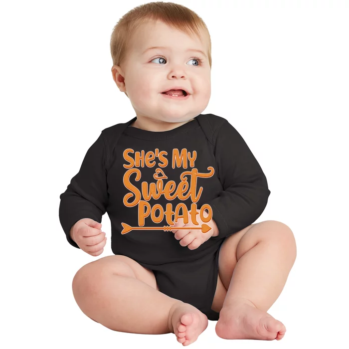 She's My Sweet Potato Baby Long Sleeve Bodysuit