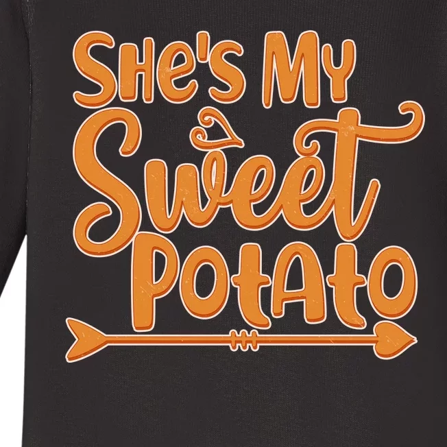 She's My Sweet Potato Baby Long Sleeve Bodysuit