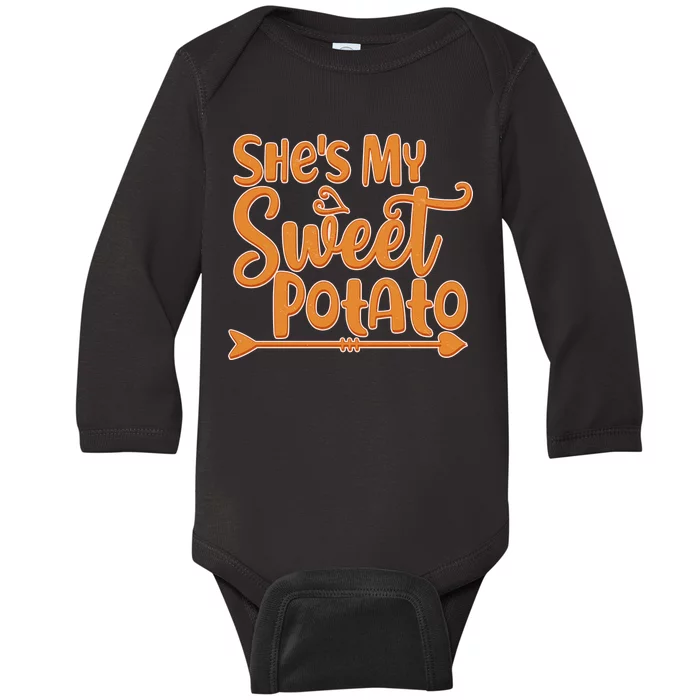 She's My Sweet Potato Baby Long Sleeve Bodysuit