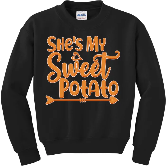 She's My Sweet Potato Kids Sweatshirt