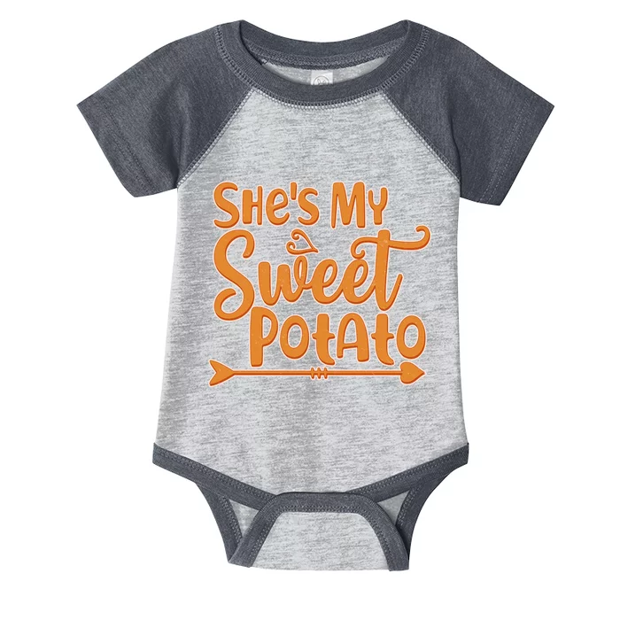 She's My Sweet Potato Infant Baby Jersey Bodysuit