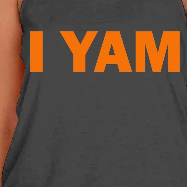 She's My Sweet Potato I YAM Matching Couples Women's Knotted Racerback Tank