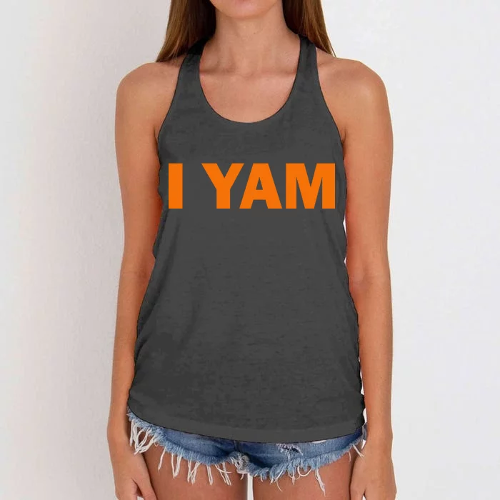 She's My Sweet Potato I YAM Matching Couples Women's Knotted Racerback Tank