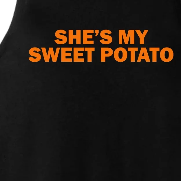 She's My Sweet Potato Matching Couples Ladies Tri-Blend Wicking Tank