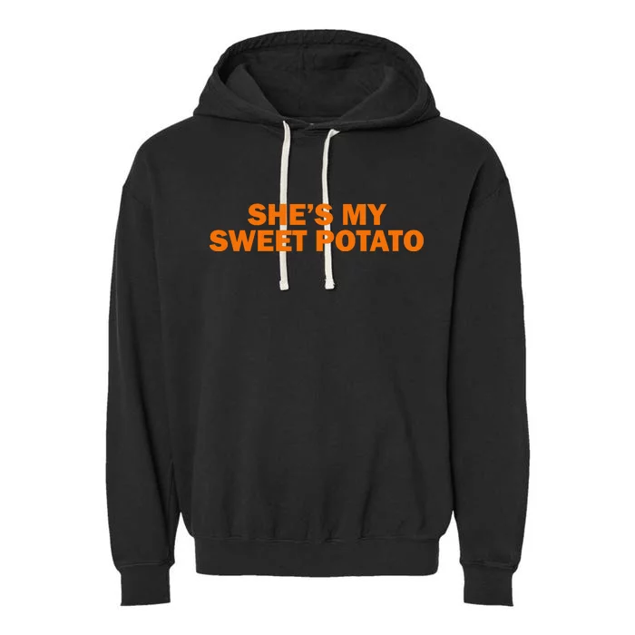 She's My Sweet Potato Matching Couples Garment-Dyed Fleece Hoodie