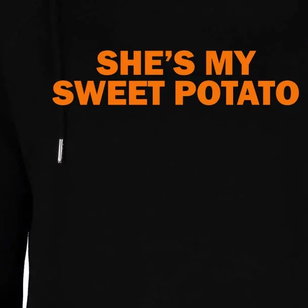 She's My Sweet Potato Matching Couples Womens Funnel Neck Pullover Hood