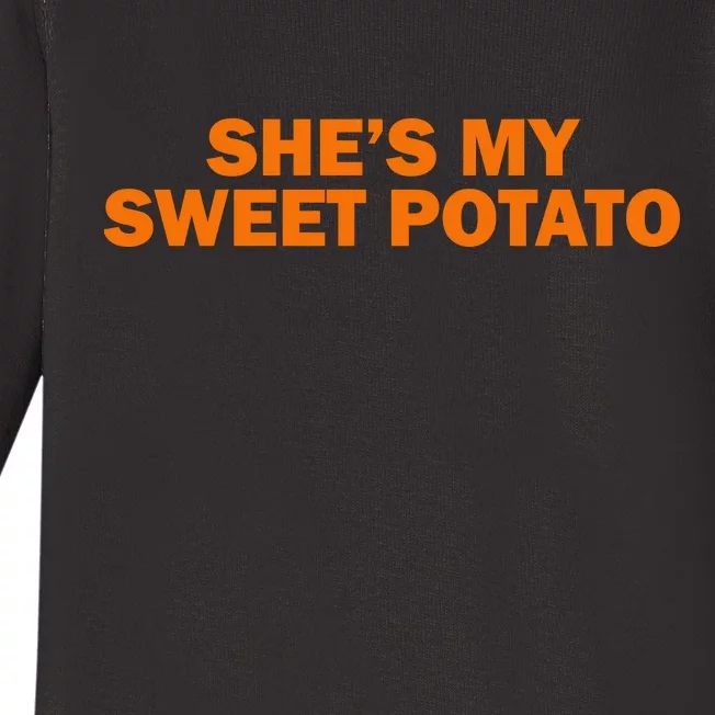 She's My Sweet Potato Matching Couples Baby Long Sleeve Bodysuit