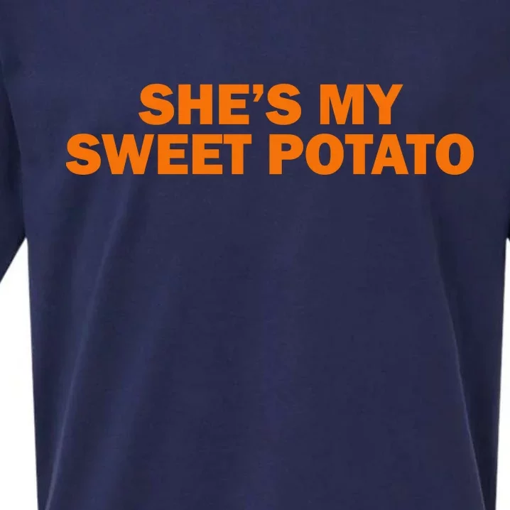 She's My Sweet Potato Matching Couples Sueded Cloud Jersey T-Shirt