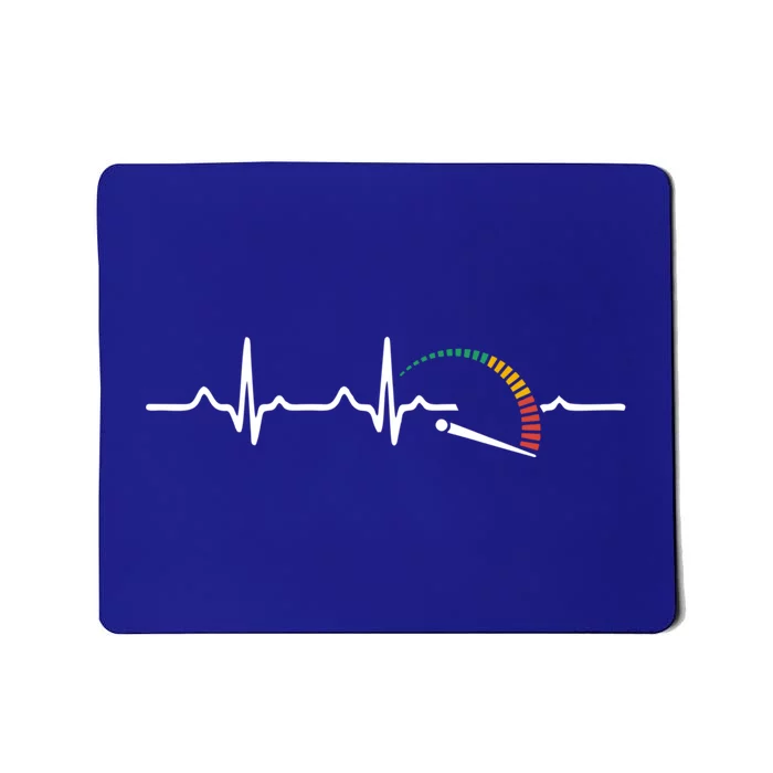 Speedometer Heartbeat Funny Auto Mechanic Car Lover Gift Mousepad