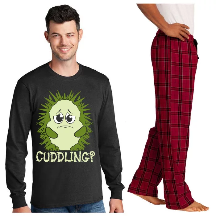 Sweet Hedgehog Funny Gift Long Sleeve Pajama Set