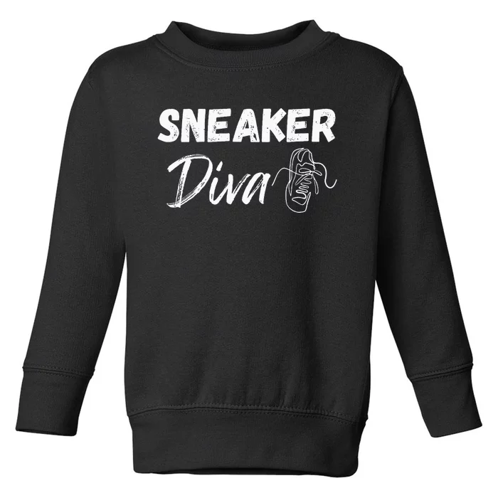 Sneaker Head Fans Sneaker Diva Toddler Sweatshirt