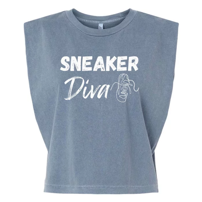 Sneaker Head Fans Sneaker Diva Garment-Dyed Women's Muscle Tee