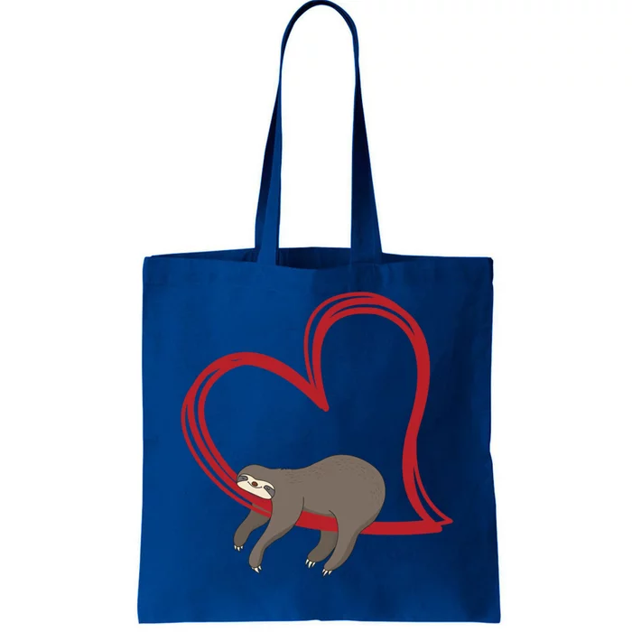 Sloth Heart Funny Gift Love Sloths Funny Gift Funny Gift Tote Bag