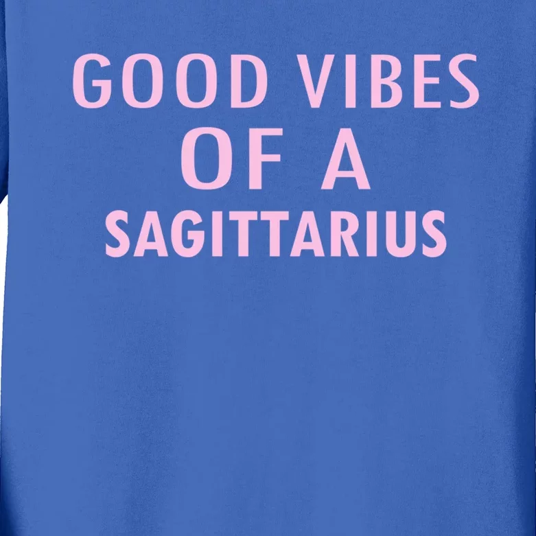 Sagittarius Horoscope Funny Gift Meaningful Gift Kids Long Sleeve Shirt