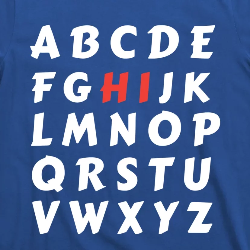 School Hi Funny Alphabet Eleo Teacher Gift T-Shirt