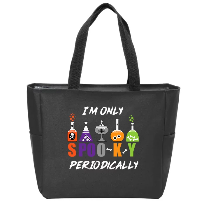 Science Halloween Funny Spooky Periodic Table Zip Tote Bag