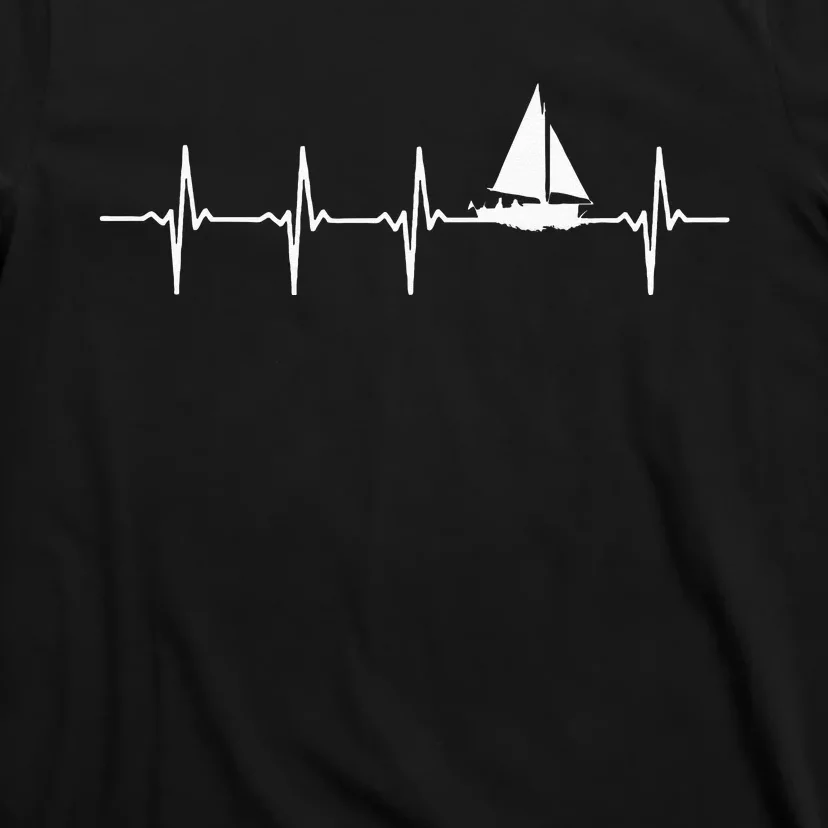 Sailing Heartbeat For Sailors T-Shirt