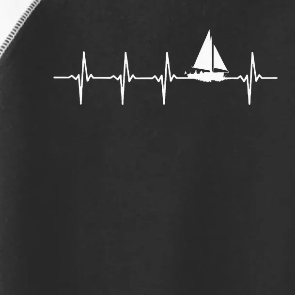 Sailing Heartbeat For Sailors Toddler Fine Jersey T-Shirt