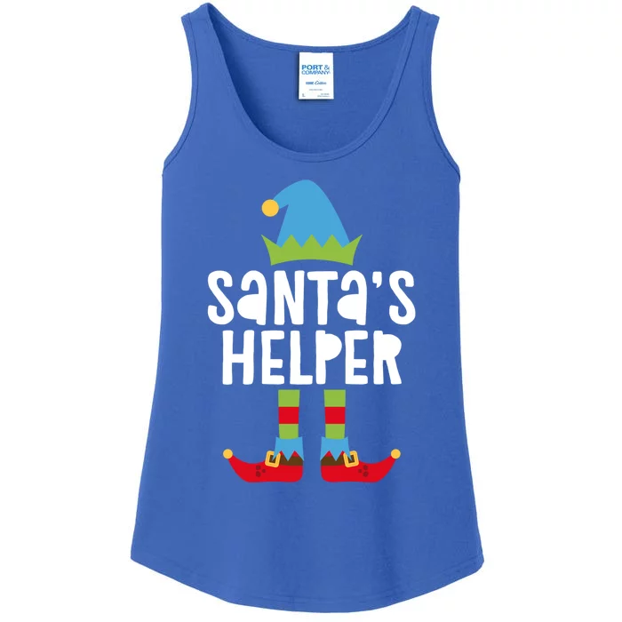 SantaS Helper Funny Gift Matching Christmas Elves Gift Ladies Essential Tank