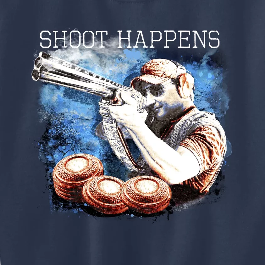 Shoot Happens Funny Trap Shooting Kids Sweatshirt