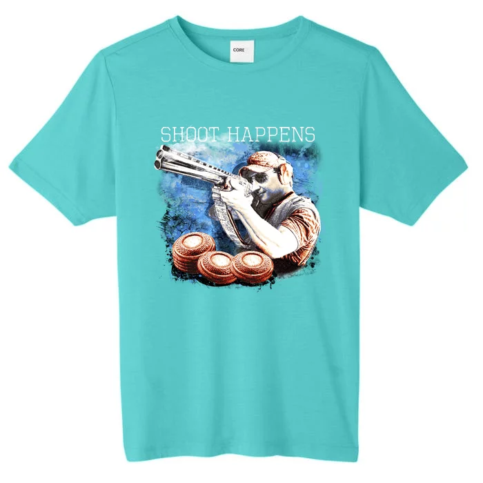 Shoot Happens Funny Trap Shooting ChromaSoft Performance T-Shirt