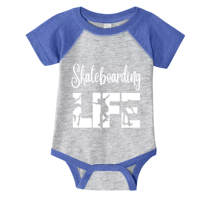 Skaters Having Fun Pro Skateboarding Life Gift For N Gift Infant Baby Jersey Bodysuit