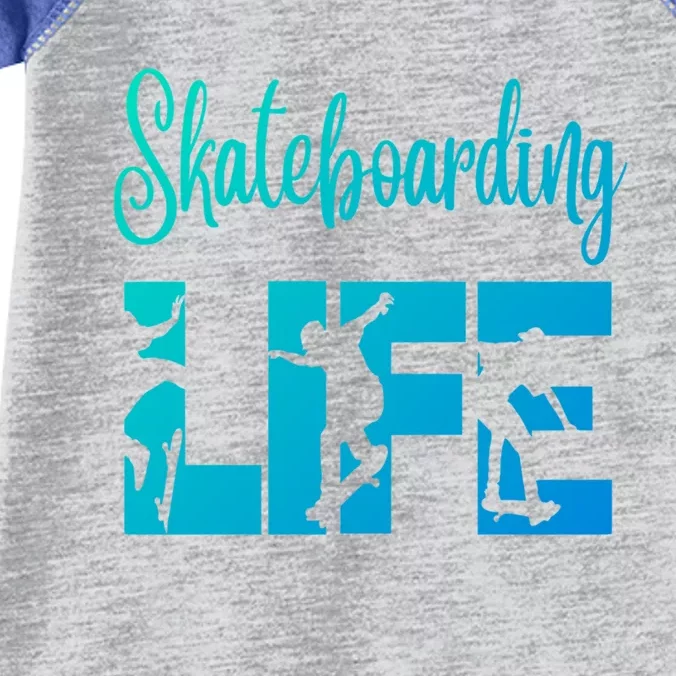 Skaters Having Fun Pro Skateboarding Life Gift For N Gift Infant Baby Jersey Bodysuit