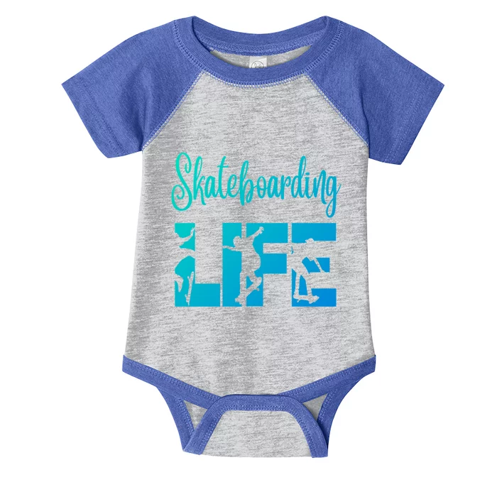 Skaters Having Fun Pro Skateboarding Life Gift For N Gift Infant Baby Jersey Bodysuit