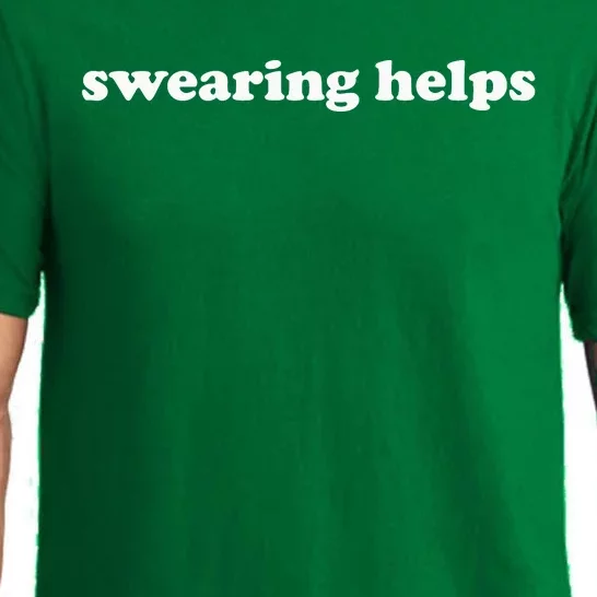 Swearing Helps Funny Curse Word Sarcastic Pajama Set