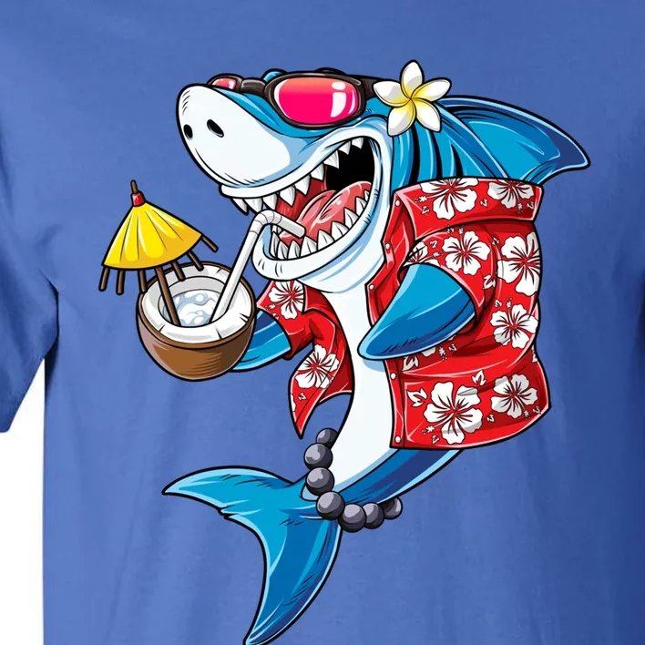 Shark Hawaiian Funny Aloha Hawaii Beach Jawsome Funny Gift Cool Gift Tall T-Shirt