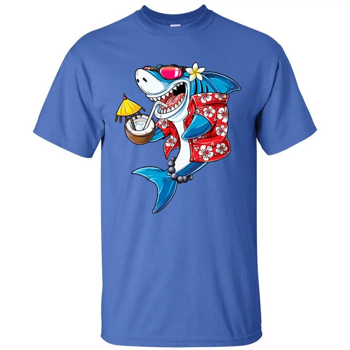 Shark Hawaiian Funny Aloha Hawaii Beach Jawsome Funny Gift Cool Gift Tall T-Shirt