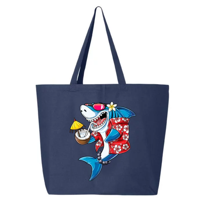 Shark Hawaiian Funny Aloha Hawaii Beach Jawsome Funny Gift Cool Gift 25L Jumbo Tote